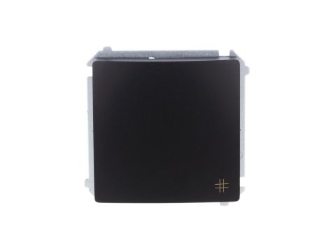 Simon Basic Łącznik krzyżowy (moduł) 10AX, 250V, zaciski śrubowe czarny BMW7.01/49