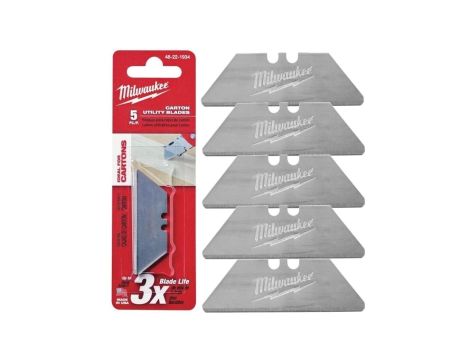 Ostrza wymienne trapezowe zaokrąglone 5szt. MILWAUKEE