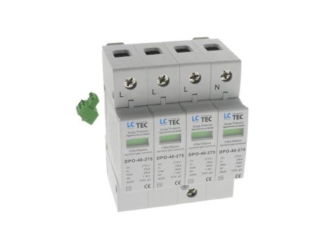 Ogranicznik przepięć ze zdalną sygnalizacją 275V AC Typ T2 4P 20kA 1,3kV