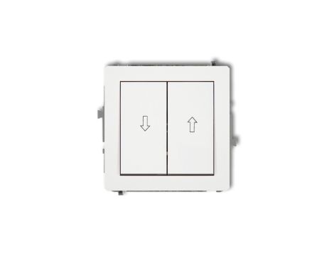 DECO Mechanizm łącznika zwierny żaluzjowego, biały mat 25DWP-8