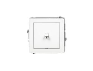 DECO Mechanizm łącznika jednobiegunowego w stylu amerykańskim, biały mat 25DWPUS-1