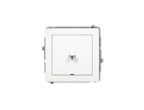 DECO Mechanizm łącznika jednobiegunowego w stylu amerykańskim, biały mat 25DWPUS-1