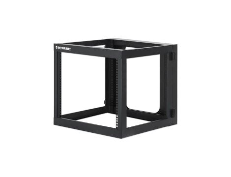 Rama Rack 19 9U 604x555, wisząca, tylne otwarcie, 4 słupki