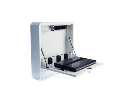 Antykradzieżowa Szafa Wisząca do Laptopa 19 Cali Biała