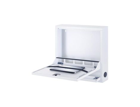 Antykradzieżowa Szafa Wisząca do Laptopa 19 Cali Biała