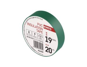 Taśma izolacyjna PVC 19mm / 20m zielona F61929 /10szt./