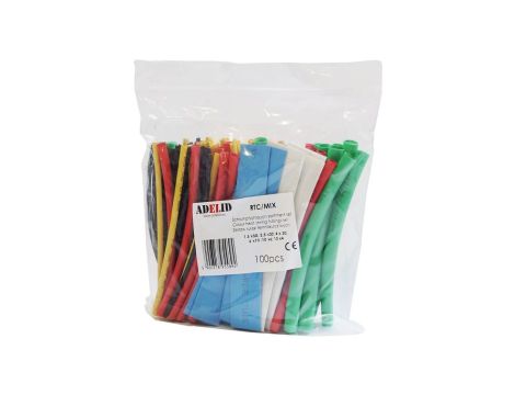 Zestaw rurek termokurczliwych kolorowych 1,5-13mm 100szt.RTC/MIX