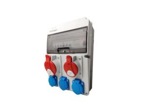 Rozdzielnica budowlana JUN-S/FI 1x 32A 1x 16A 3x230V IP54 DOKTORVOLT 0294