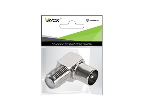 Złącze kątowe wt. ant - gn. F Vayox