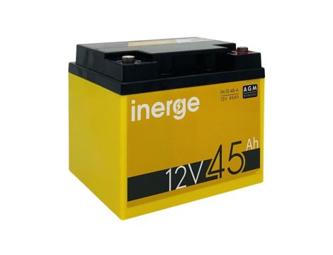 Akumulator VRLA AGM 12V 45Ah (żywotność 7-9lat) INERGE IN-12-45-A