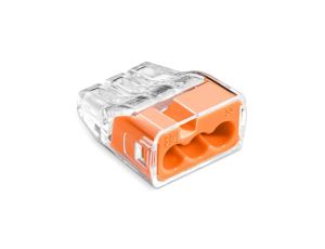 Szybkozłączka SCP3 B10 IDEALNA wtykowa do drutów i wielodrutów 3-torowa 4mm 32A 450V 88001008 /10 szt./