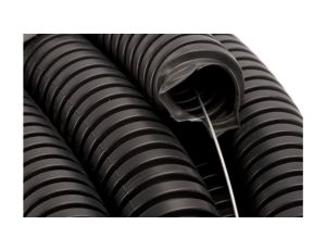 Rura karbowana z pilotem 25mm czarna 750N FMPF25 FEPCT25 /50m/