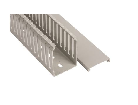 Korytko grzebieniowe samogasnące 4/6/4 40x60 szare z pokrywą PV UV /2m/