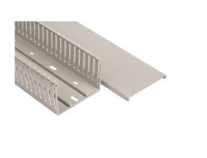 Korytko grzebieniowe samogasnące 80x60 szare z pokrywą UV ECS8060 /2m/ (opak. 28m)