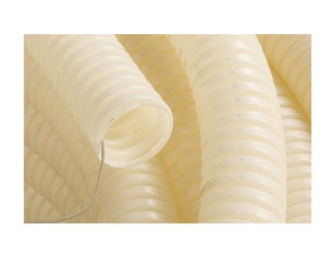 Rura karbowana z pilotem 25mm kolor naturalny 750N FK15/25F DX16325R /75m/