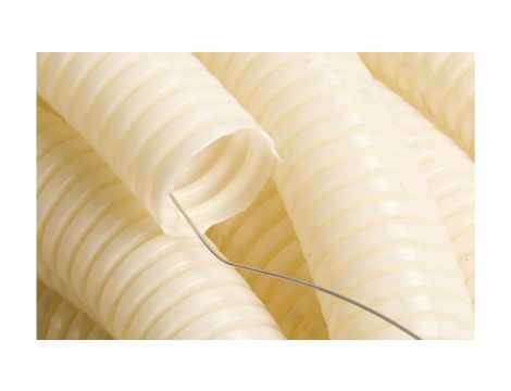 Rura karbowana z pilotem 32mm kolor naturalny 750N FK15/32F DX16332 /50m/