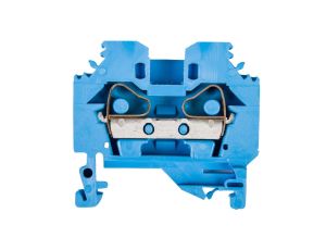 Złączka szynowa 2-przewodowa 6mm2 niebieska 282-104