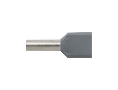Końcówka tulejkowa izolowana HI 2X4/12 szara E08KH-02020102101 /100szt./