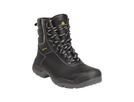 Trzewiki skórzane z podszewką z futerka poliamidowego rozmiar 46 czarne CADERS3NO46