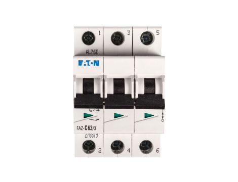 Wyłącznik nadprądowy 3P C 63A 15kA AC FAZ C63/3 278879