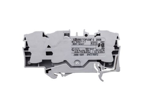 Złączka szynowa 3-przewodowa 6mm2 szara 2006-1301 TOPJOBS