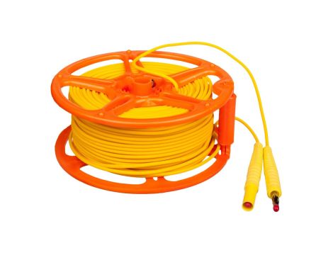 Przewód pomiarowy 50m na szpuli /wtyki bananowe/ WAPRZ050YEBBSZ