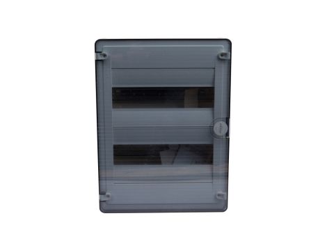 Rozdzielnica modułowa 2x12 natynkowa IP40 Golf (drzwi transparentne) VS212TD