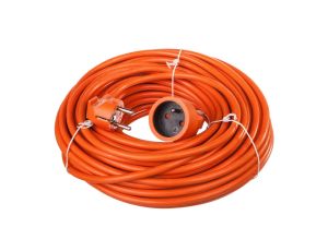 Przedłużacz ogrodowy 1-gniazdo z/u 30m /H05VV-F 3x1,5/ pomarańczowy P01130