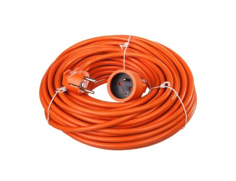 Przedłużacz ogrodowy 1-gniazdo z/u 30m /H05VV-F 3x1,5/ pomarańczowy P01130