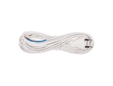 Przewód przyłączeniowy H03VVH2-F 2x0,75 5m biały S15275