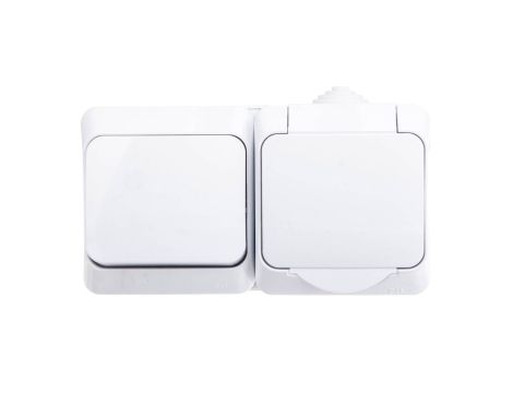 Cedar Plus Zestaw łącznik + gniazdo pojedyncze z uziemieniem WDE000580