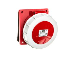 Gniazdo tablicowe 32A 5P 400V czerwone IP67 4252-6v