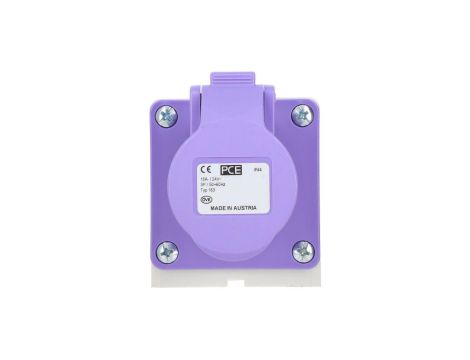 Gniazdo stałe 16A 3P 20-25V fioletowe IP44 163v