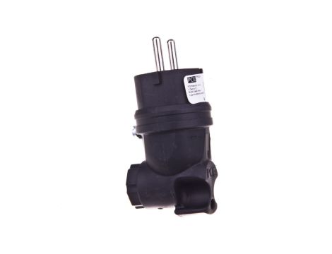 Wtyczka gumowa kątowa 10/16A 2P+Z 230V UNI-SCHUKO IP44 /pełna guma/ TAURUS 05822-s