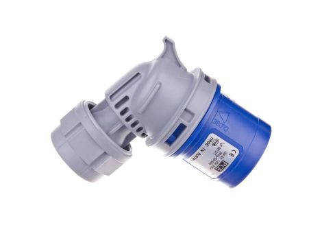 Wtyczka przenośna kątowa 16A 3P 230V niebieska IP44 TURBO TWIST 8013-6TT