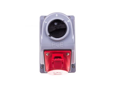 Gniazdo stałe z wyłącznikiem L-0-P 16A 5P 400V IP44 COMBO-POL 960615401W