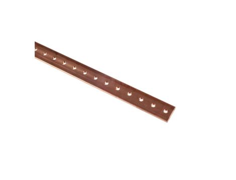 Szyna zbiorcza miedziana 25x4x1000mm 037438
