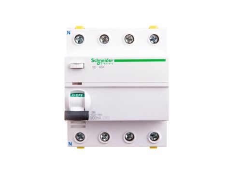 Wyłącznik różnicowoprądowy 4P 40A 0,3A typ AC iID A9Z14440