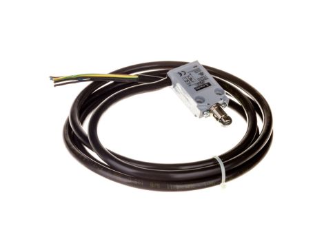 Wyłącznik krańcowy trzpień wciskany z rolką, rolka metalowa, obudowa metalowa, IP67, z przewodem 2 m, 1R 1Z migowe KPB2S11