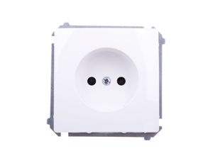 Simon Basic Gniazdo pojedyncze b/u 16A IP20 białe BMG1z.01/11