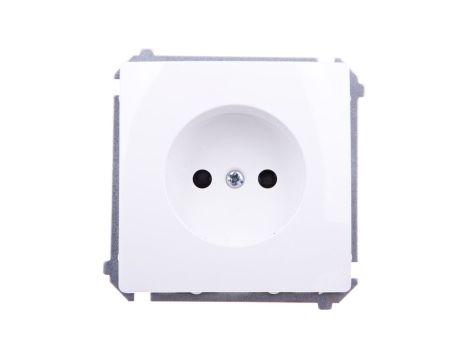 Simon Basic Gniazdo pojedyncze b/u 16A IP20 białe BMG1z.01/11