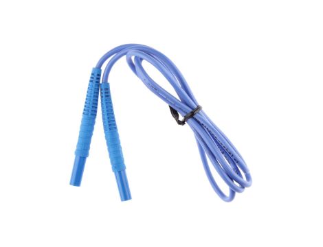 Przewód pomiarowy 1,2m niebieski /wtyki bananowe/ WAPRZ1X2BUBB