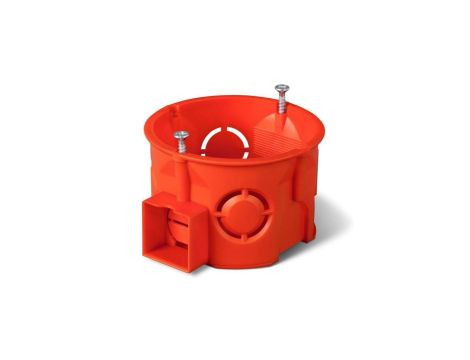 Puszka podtynkowa 60mm łączeniowa płytka z wkrętami czerwona PK-60 PRO 0284-01 /90szt/