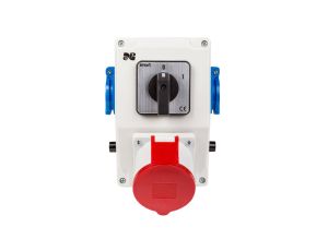 RS-Z rozdzielnica siłowa wyłącznik 0-1 3P+N+Z 32A, 2x2P+Z 230V szary 6276-00