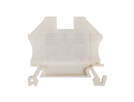 Złączka szynowa 2-przewodowa 2,5mm2 biała EURO 43408WT