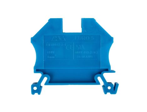 Złączka szynowa 2-przewodowa 6mm2 niebieska EURO 43407BL