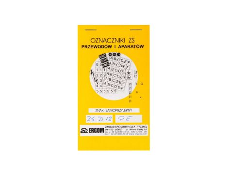 Znaki samoprzylepne ZS D12/PE E04ZP-02030401300