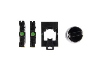 Przełącznik 3 położeniowy pokrętło 22mm czarny 2Z bez samopowrotu ST22-P3.CZ-20.