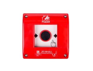 Przycisk ppoż. natynkowy 1Z 1R czerwony OP1-W01-B11