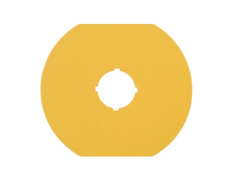 Tabliczka opisowa żółta okrągła fi90 bez nadruku M22-XAK 216464